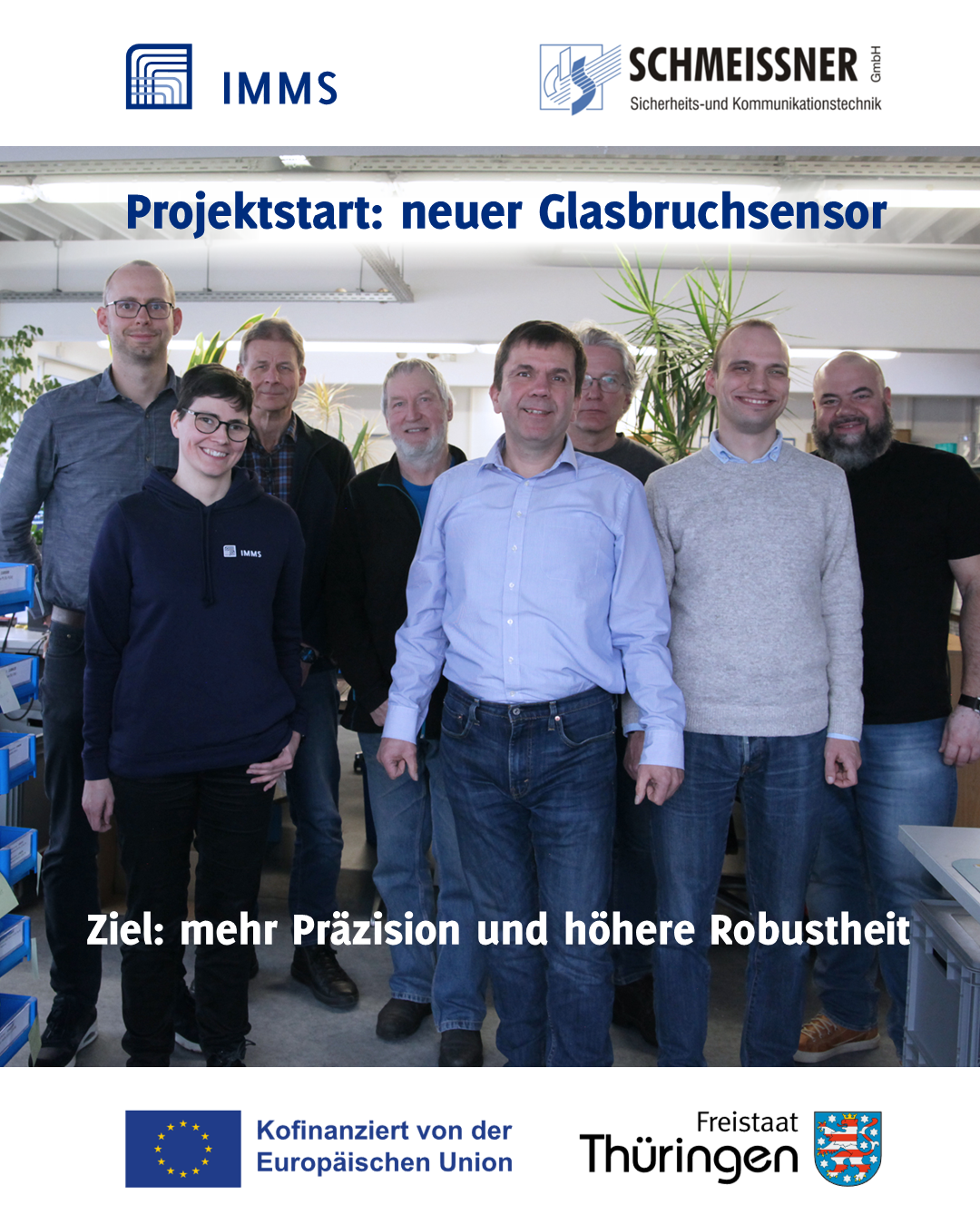 Projektstart für neuen Glasbruchsensor mit mehr Präzision und höherer Robustheit